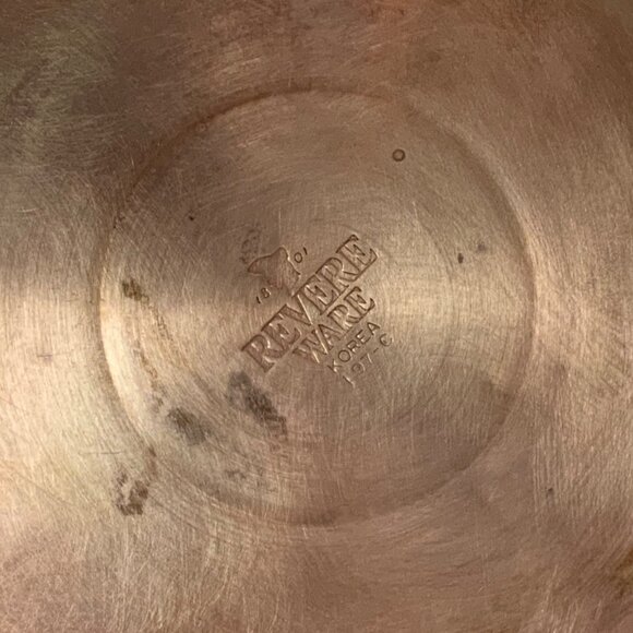 Revere Ware Stainless Steel Copper Bottom Whistling Tea Kettle 3.5 Qt Vintage 19 - Picture 7 of 7